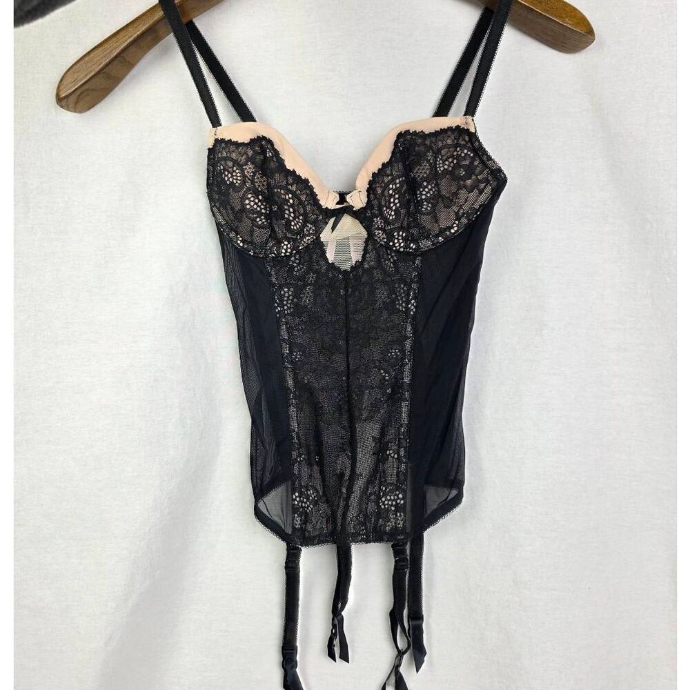 Victoria Secret Lace Bustier 32A Black